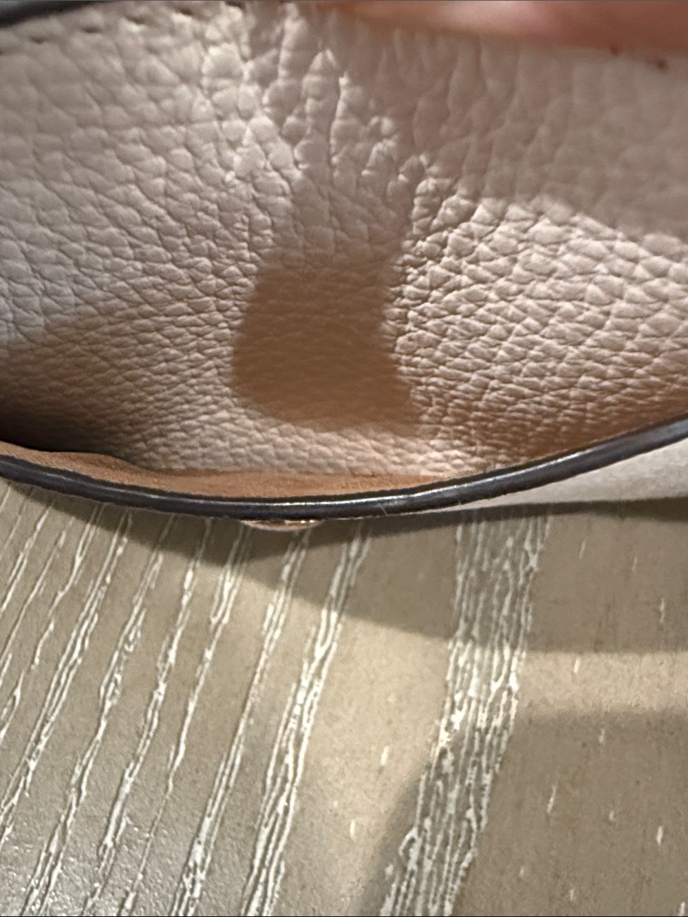 Coach Pebbled Leather Small Wallet in Chalk and Cream with Gold Hardware - Picture 14 of 14